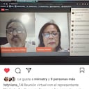 El representante Modesto Aguilera, reunido con de forma virtual con Tatiana Viana, mamá de la víctima. Ella fue echada de su cargo tan pronto se puso la denuncia.