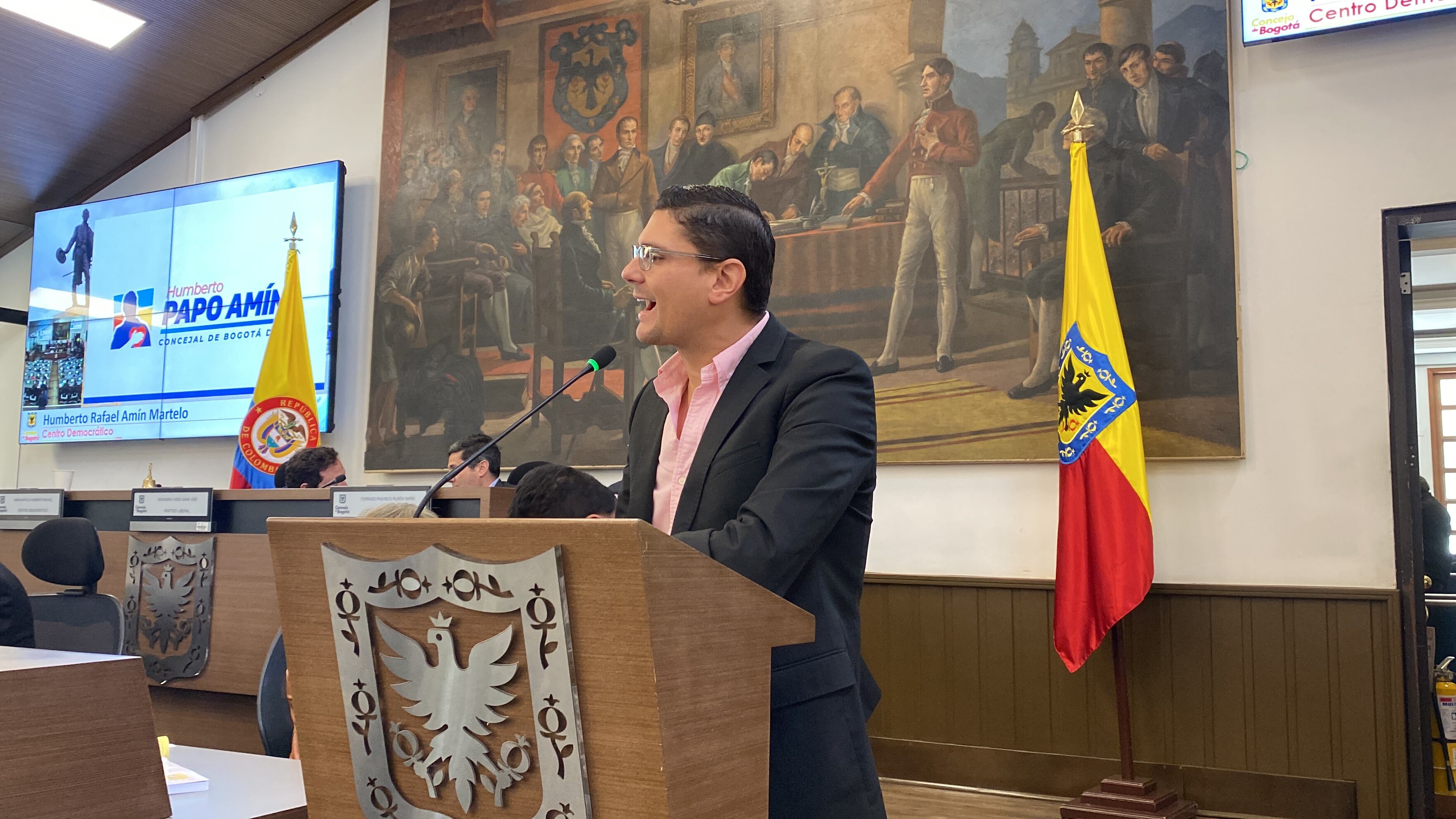 Concejal Humberto Amin criticó al presidente Gustavo Petro