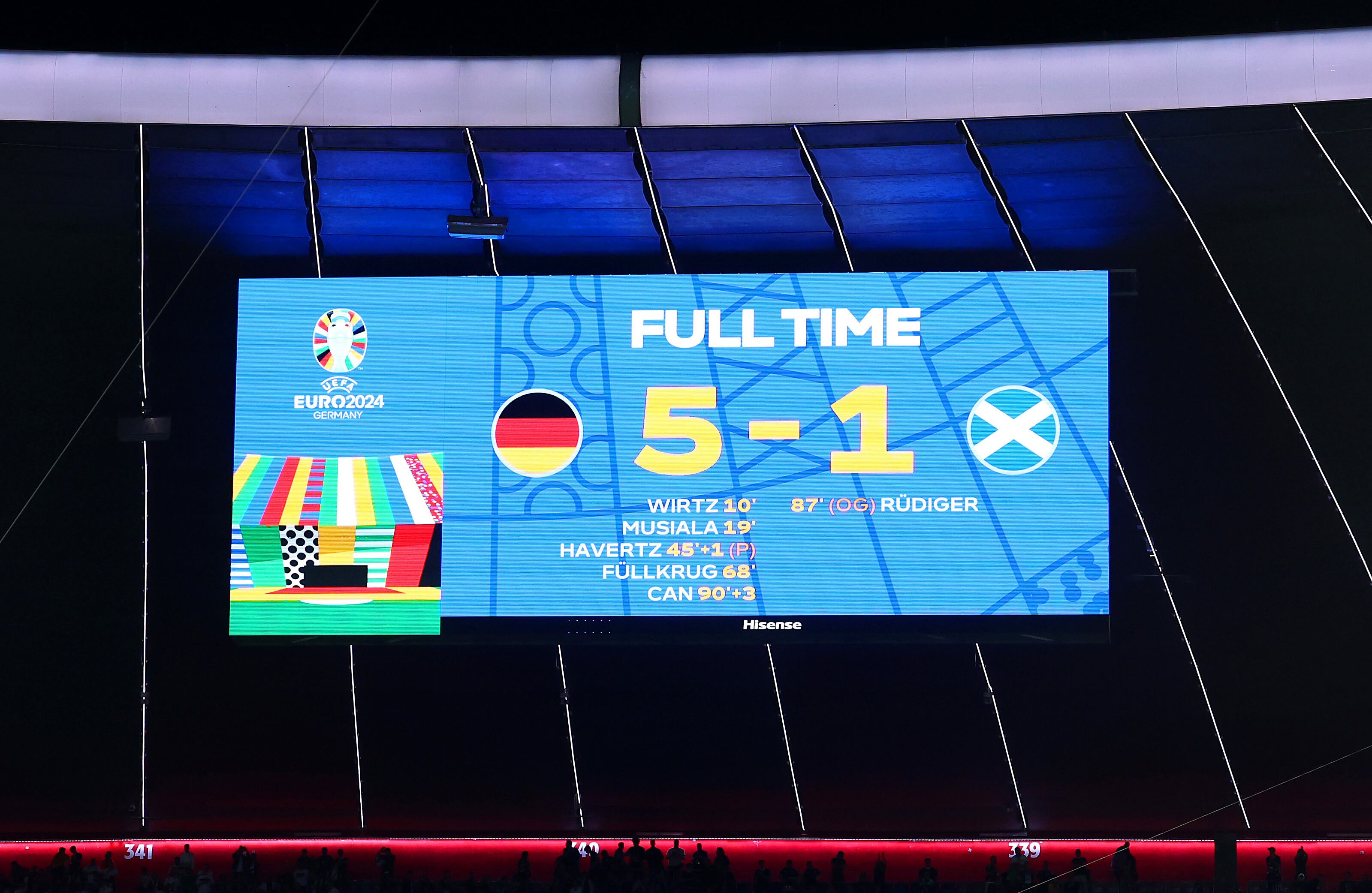 Resultado final de Alemania vs. Escocia en la Euro 2024