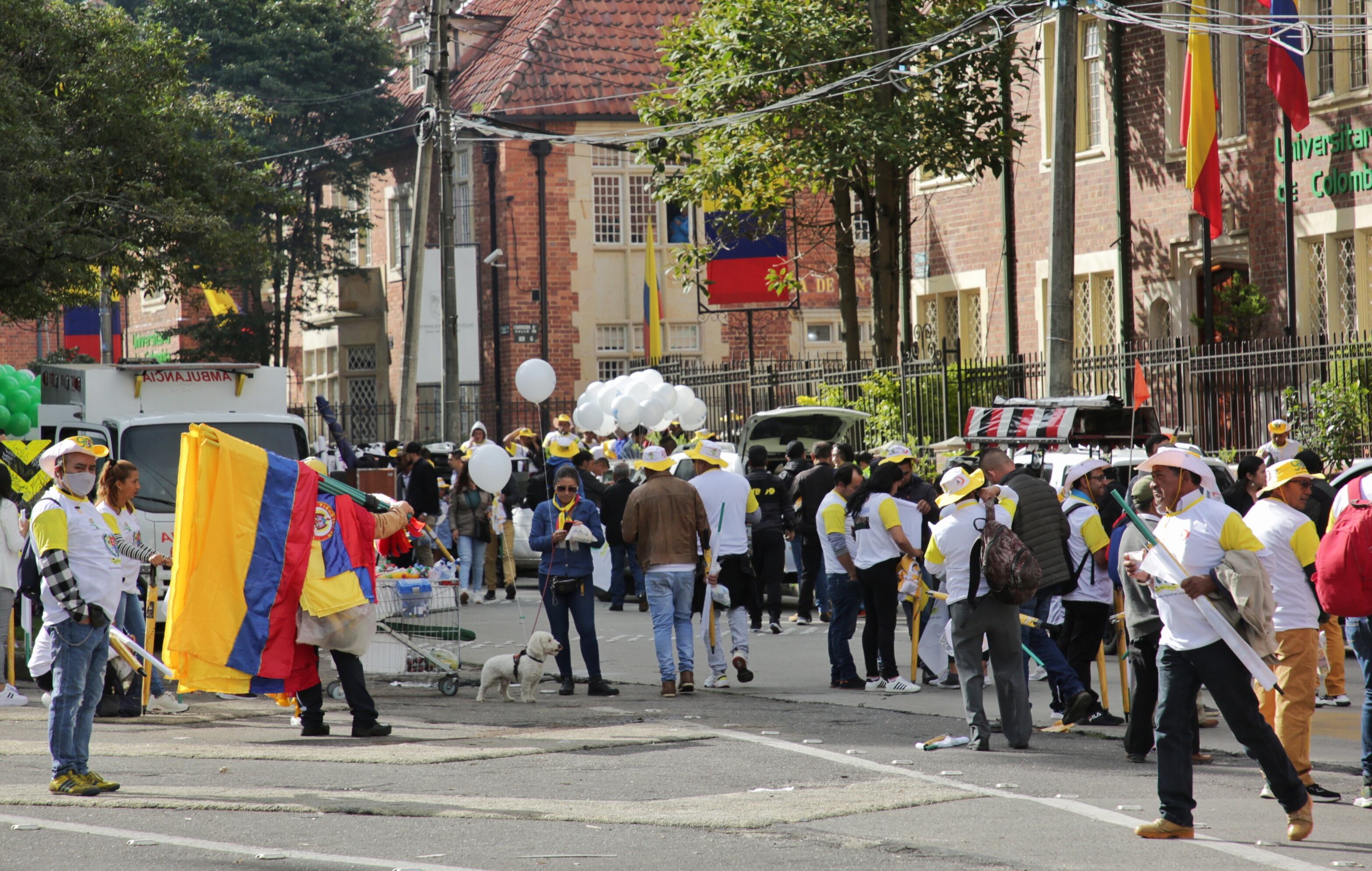 Parque Nacional marcha 1 de mayo día del trabajo, Apoyo al Presidente Gustavo Petro