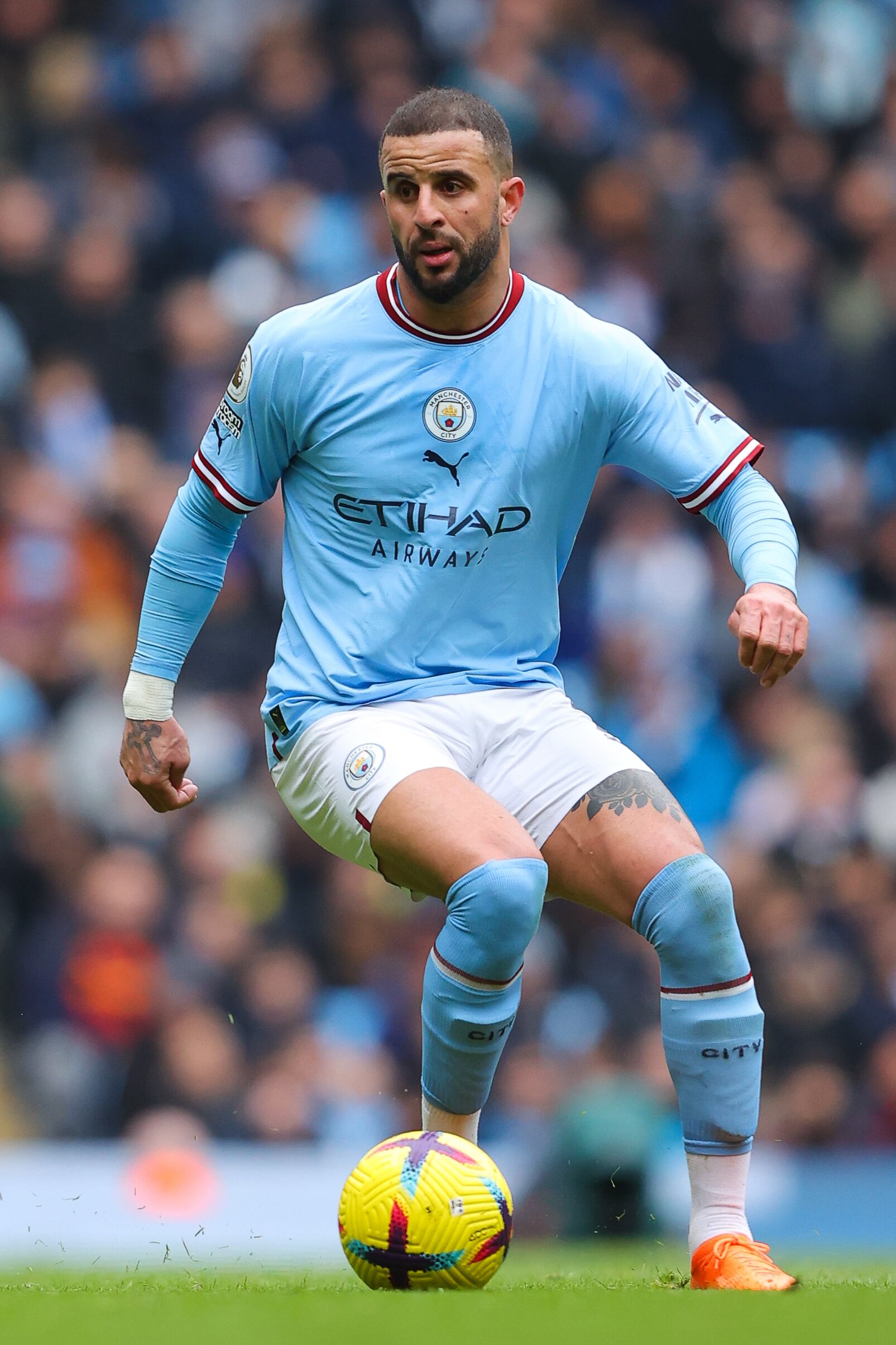 Kyle Walker, jugador acusado en Inglaterra por exposición indecente.