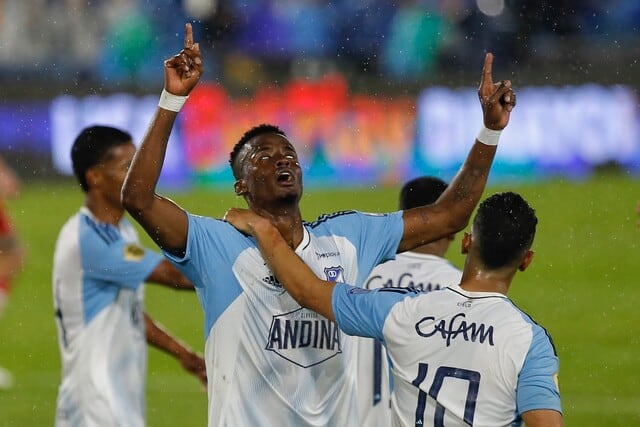 Jader Valencia, la figura de Millonarios en el clásico 313 ante Santa Fe