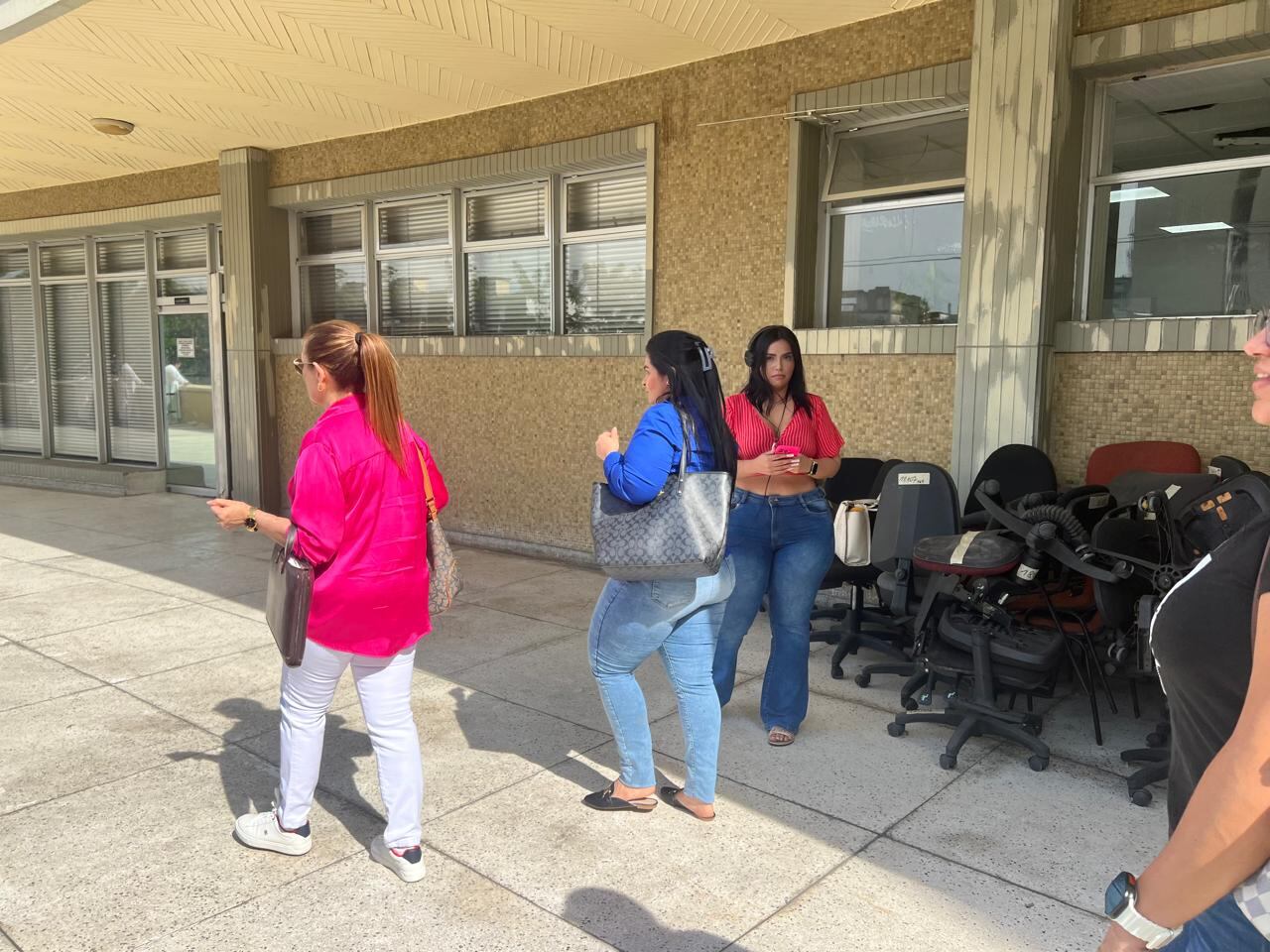 Dayana Jassir captada por SEMANA en el Centro de Servicios Judiciales de Barranquilla.