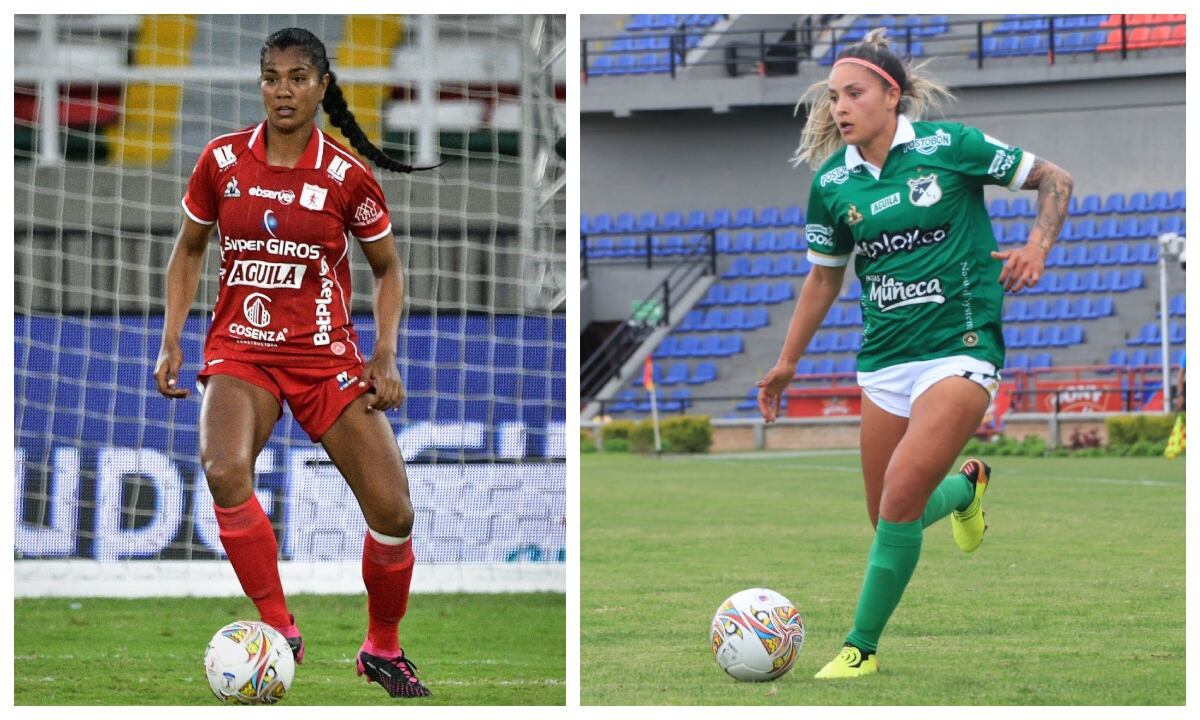 Daniela Arias y Diana Celis, destacadas jugadoras de la Liga Femenina