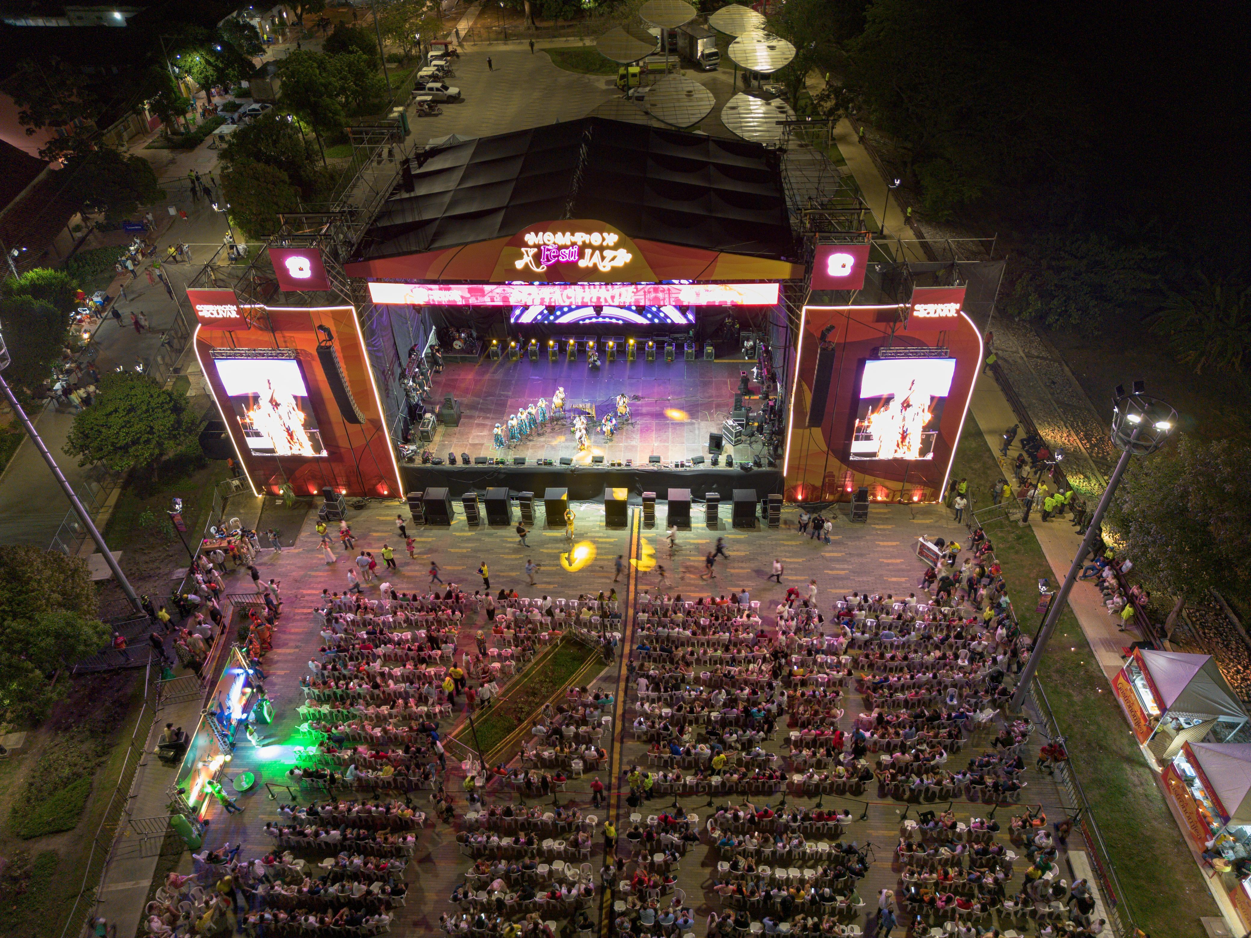 Tarima principal FestiJazz Mompox. (Foto: Colprensa)