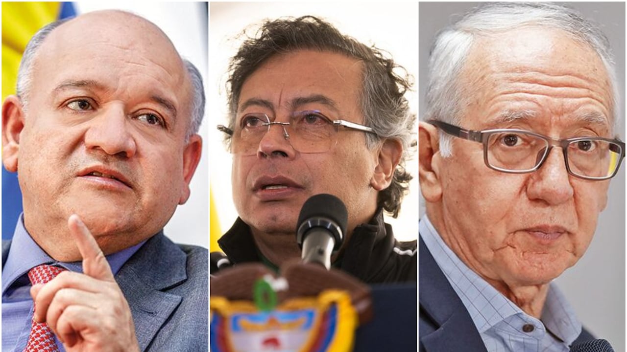Magistrado José Fernando Reyes, Gustavo Petro y Guillermo Jaramillo