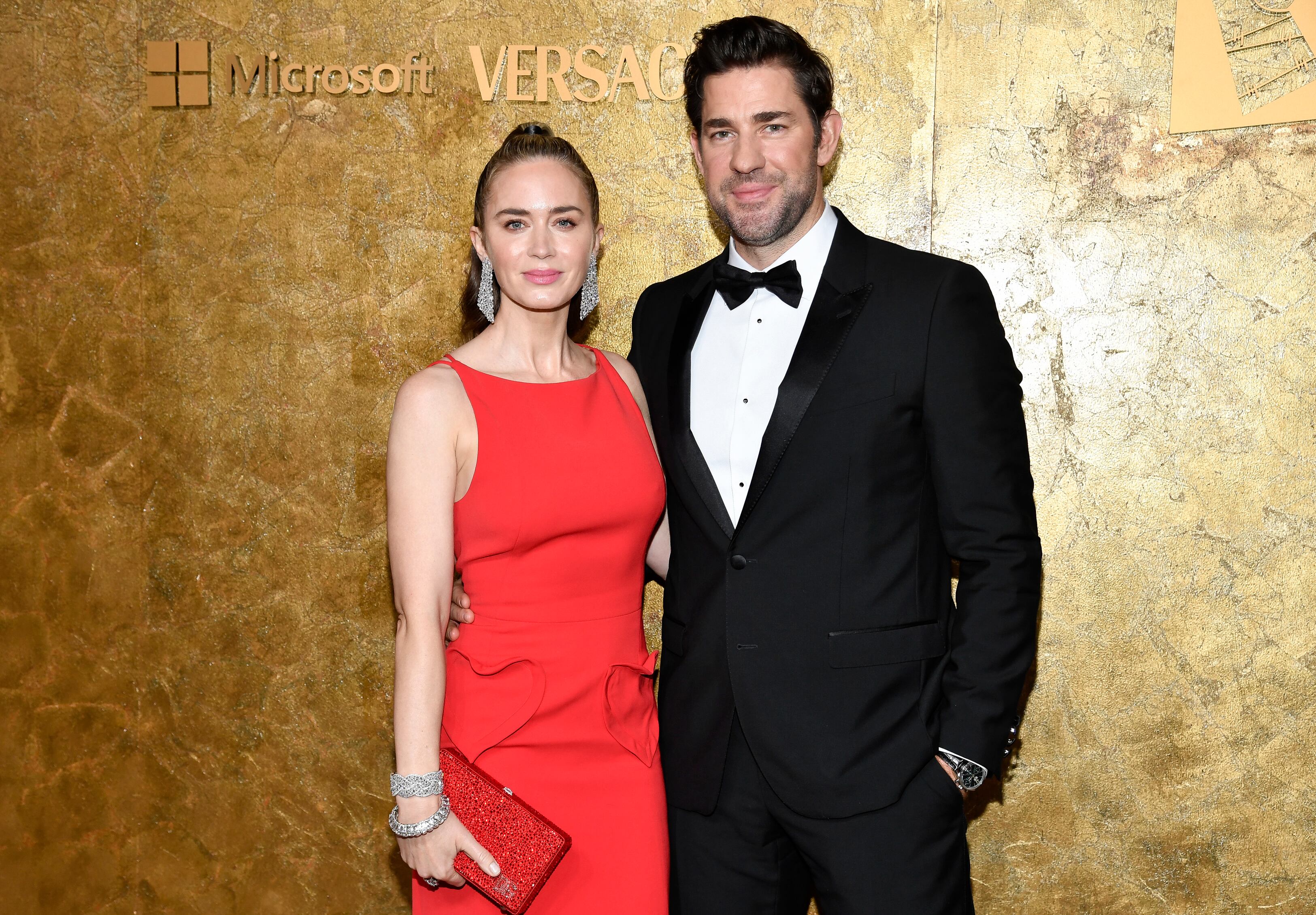 Emily Blunt junto a su esposo John Krasinski.