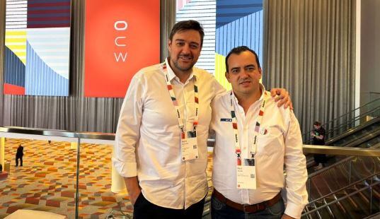 German Borromei, presidente de Oracle Colombia, junto al partner Sophos Solutions