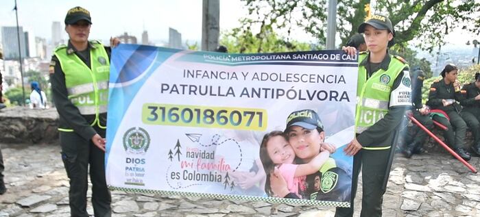 La Policía de Cali lanzó la patrulla antipólvora para vivir una Navidad mucho más segura.