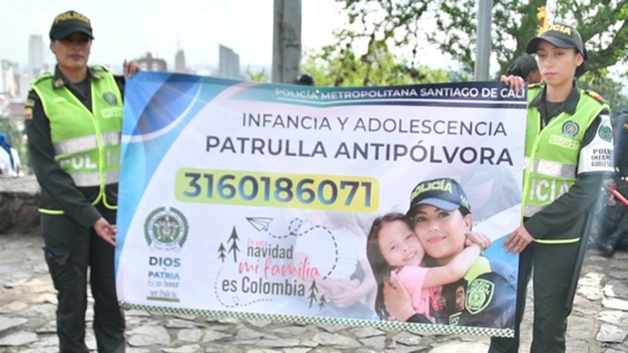 La Policía de Cali lanzó la patrulla antipólvora para vivir una Navidad mucho más segura.