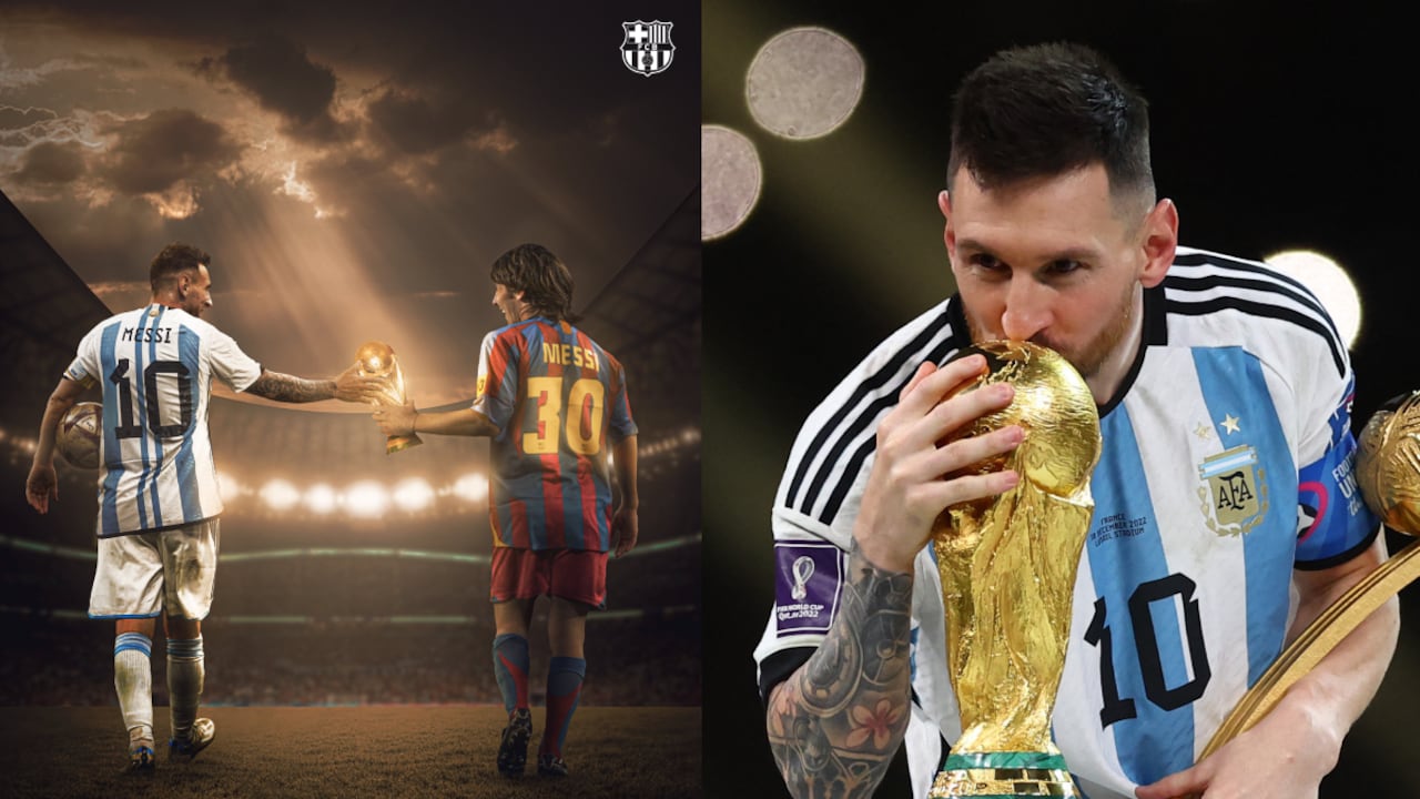 Messi, Barcelona, Qatar 2022. Foto: Twitter oficial FC Barcelona (@FCBarcelona_es)//REUTERS/Carl Recine
