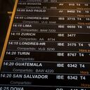 SPAIN - JULY 19: Flight information screen at Madrid-Barajas airport during the Microsoft security system crash that has caused failures at major companies around the world, July 19, 2024, in Madrid, Spain. An update problem of the cybersecurity company Crowdstrike causes the fall of Microsoft, Aena and other companies in the energy sector, banking and media. Microsoft says it is investigating the situation. (Photo By Diego Radames/Europa Press via Getty Images)