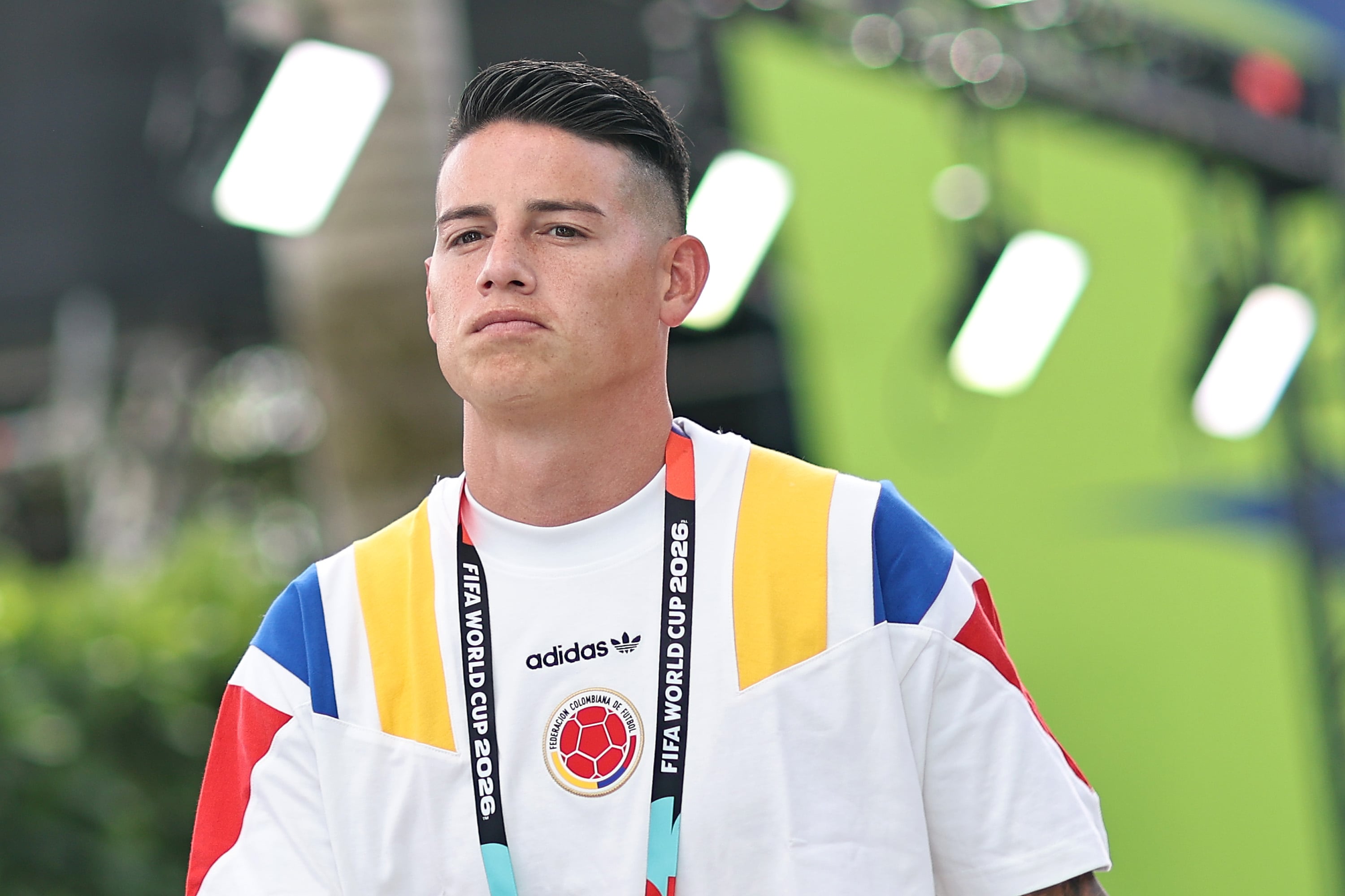 James Rodríguez, jugador colombiano que no tiene definido su futuro luego del Mundial 2026