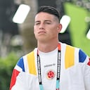 James Rodríguez, jugador colombiano que no tiene definido su futuro luego del Mundial 2026