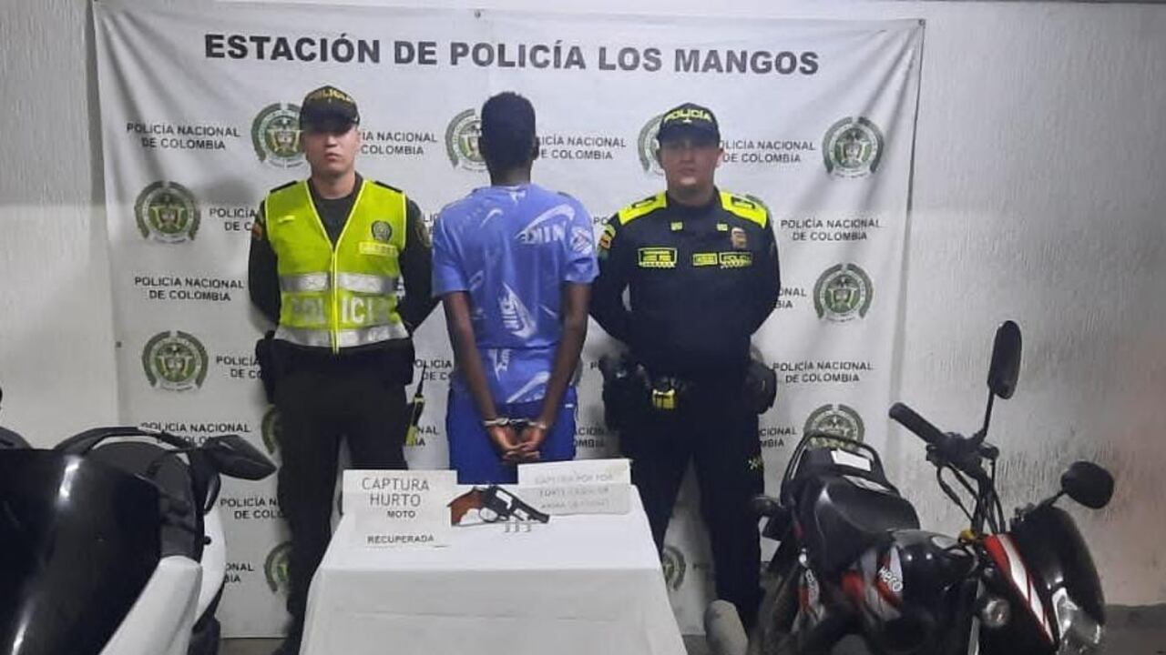 El presunto ladrón quedará a disposición de la Fiscalía General de la Nación.