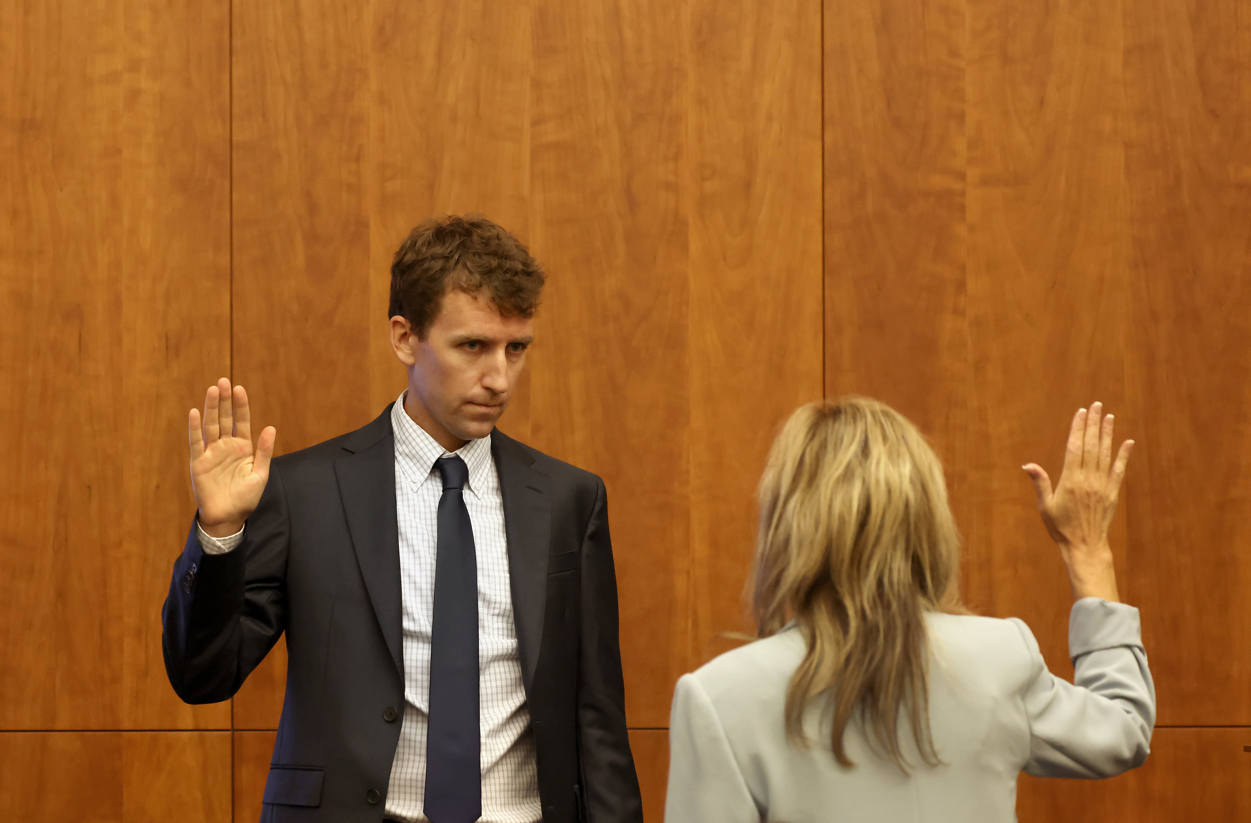 El juicio por asesinato de Lindsay Clancy se celebra en el Tribunal Superior de Plymouth, en Plymouth, el 29 de julio de 2026. (Foto de David L. Ryan/The Boston Globe vía Getty Images)