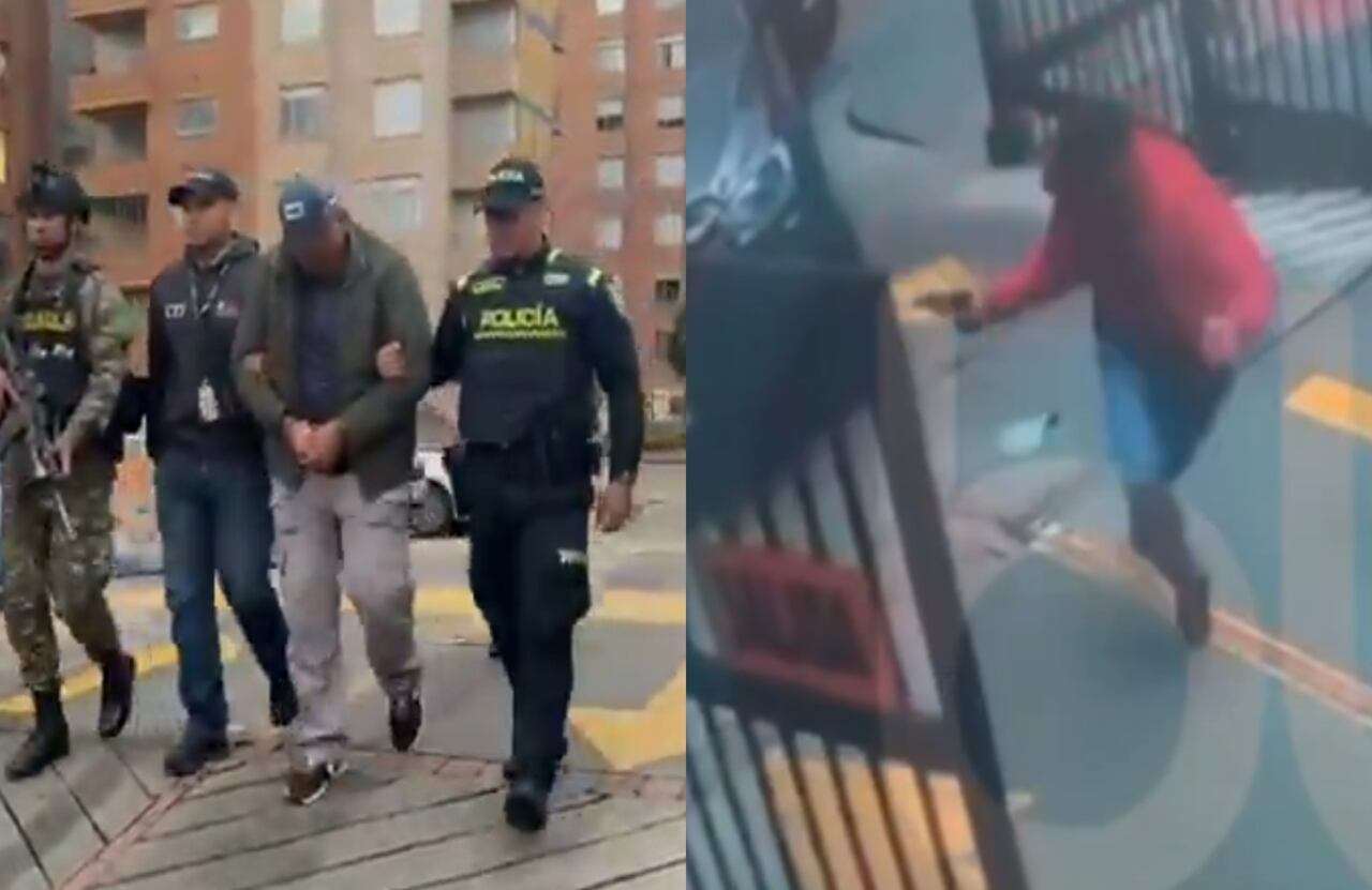 Este es el momento en el que se desata la balacera en el norte de Bogotá.