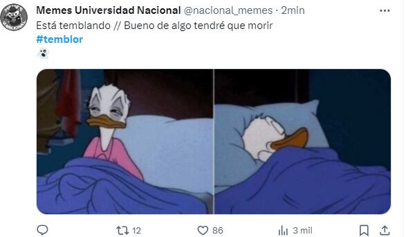 Los mejores memes que dejó el temblor hoy en Colombia.