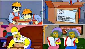 Es el capítulo 21 de la cuarta temporada que fue emitido en 1993, Homero ordena un aflojador de cítricos y uno de los empleados asiático estornuda dejando el virus dentro de la caja.