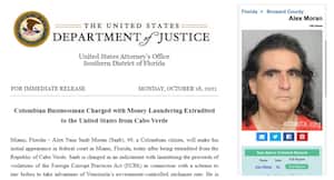 Comunicado relacionado con la extradición a Estados Unidos del empresario colombiano Alex Saab.