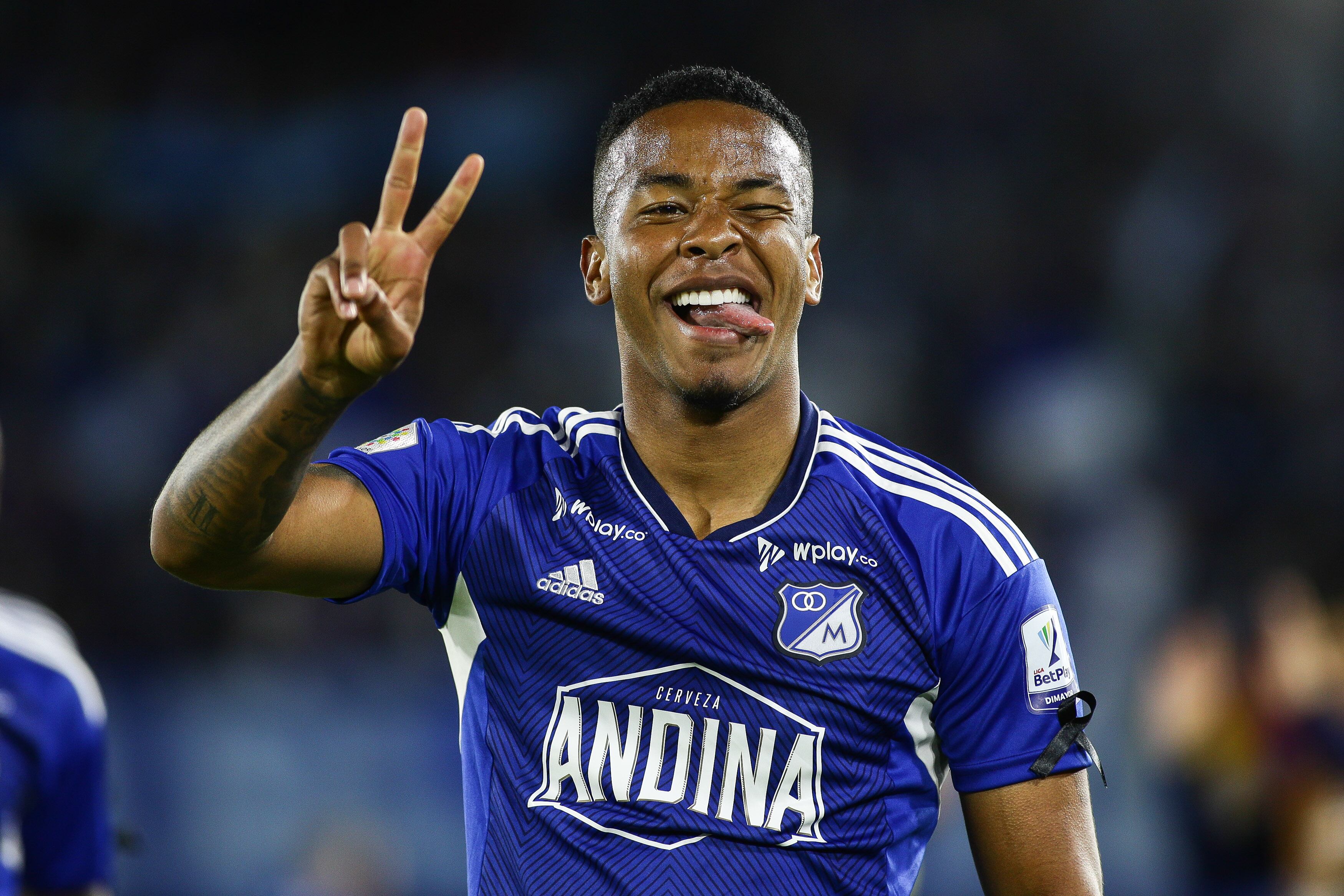 Bogotá. Octubre 14 de 2023. Millonarios enfrenta a Junior de Barranquilla por la fecha 17 de la Liga BeyPlay, en el estadio el Campin.(Colprensa - John Paz)