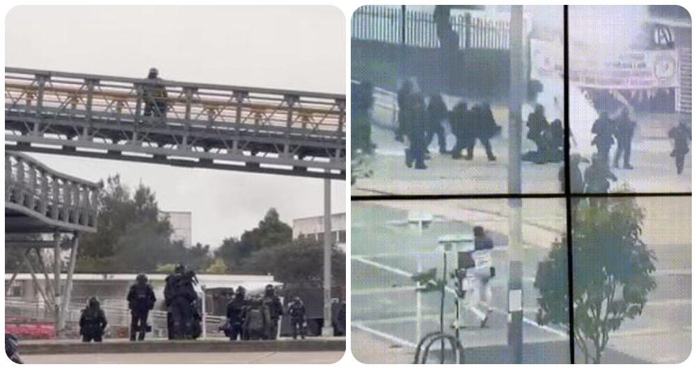 Fueron dos los uniformados que salieron heridos por disturbios en la Universidad Nacional; uno de ellos está en UCI