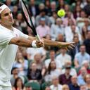 Roger Federer en la primera ronda del torneo