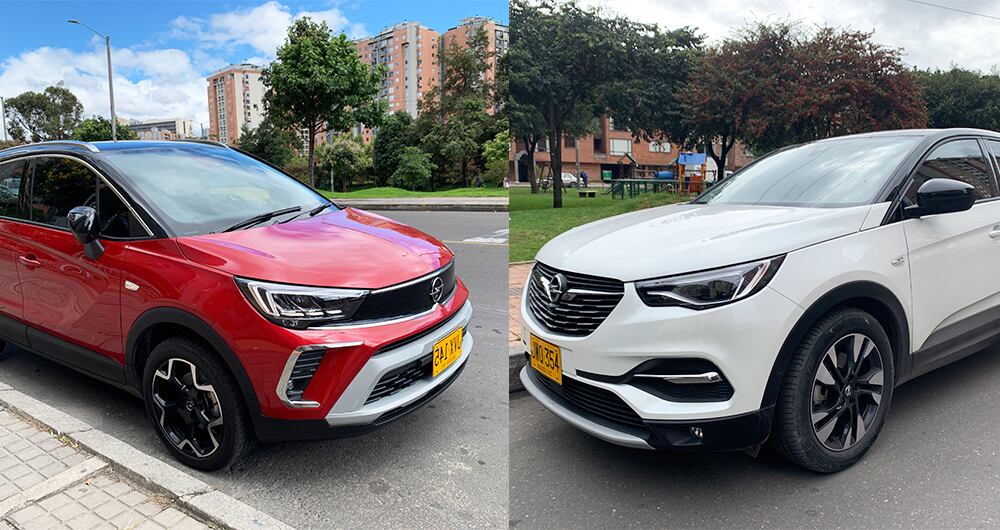 Opel Crossland (Izquierda) y Opel Grandland X (Derecha) son las apuestas de la marca alemana a su llegada a Colombia.