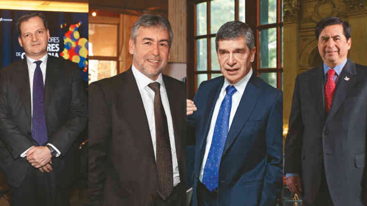 Sergio Jaramillo, Jorge Londoño, Rafael Pardo, Juan Fernando Cristo.