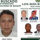 Estos son los rostros de los hombres más buscados por homicidios en Bogotá.