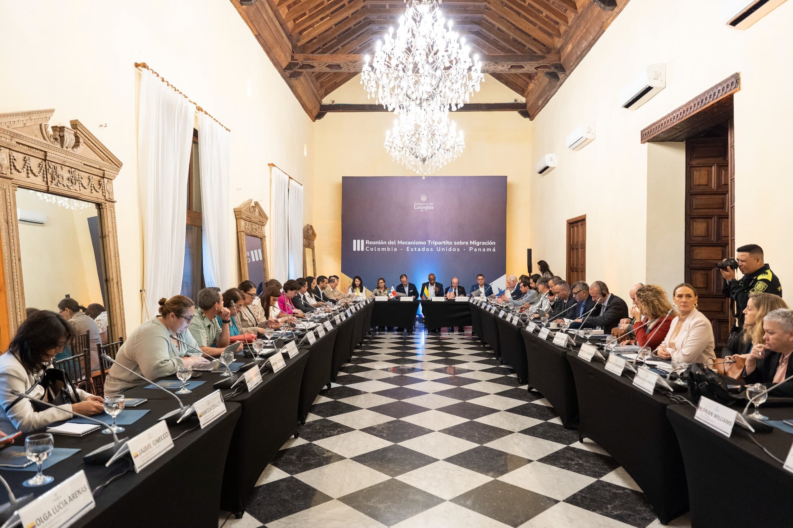 Reunión EE. UU., Panamá y Colombia.