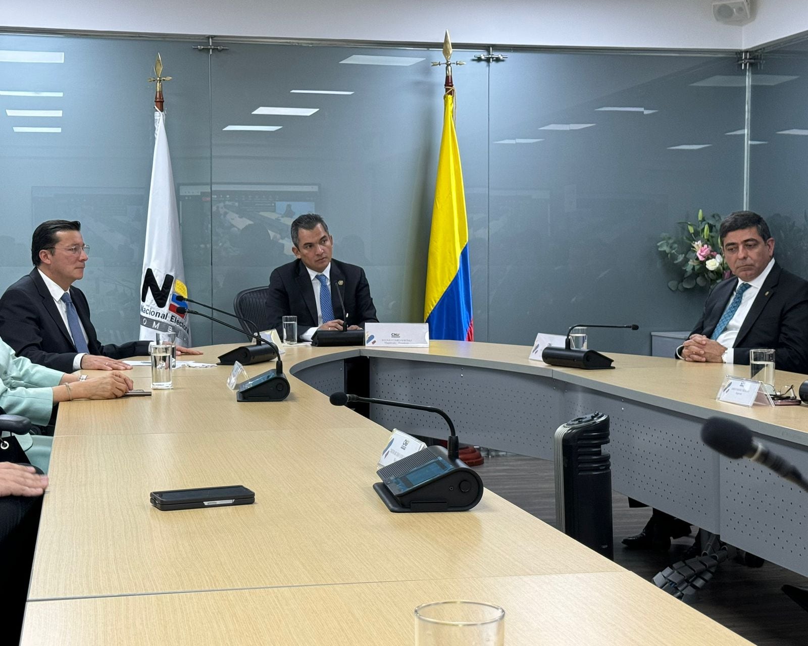 Hernán Penagos durante su posesión en el Consejo Nacional Electoral.