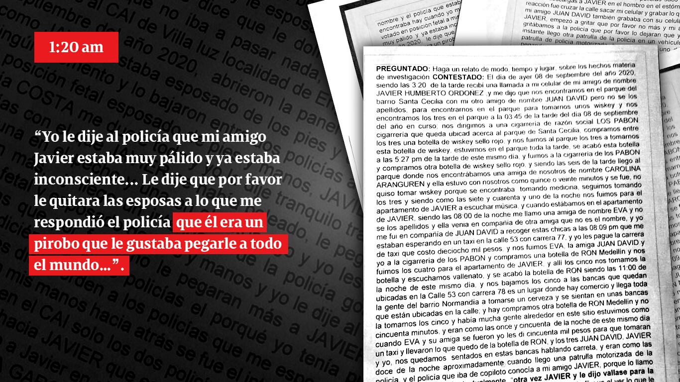 Así mataron a Javier Ordoñez