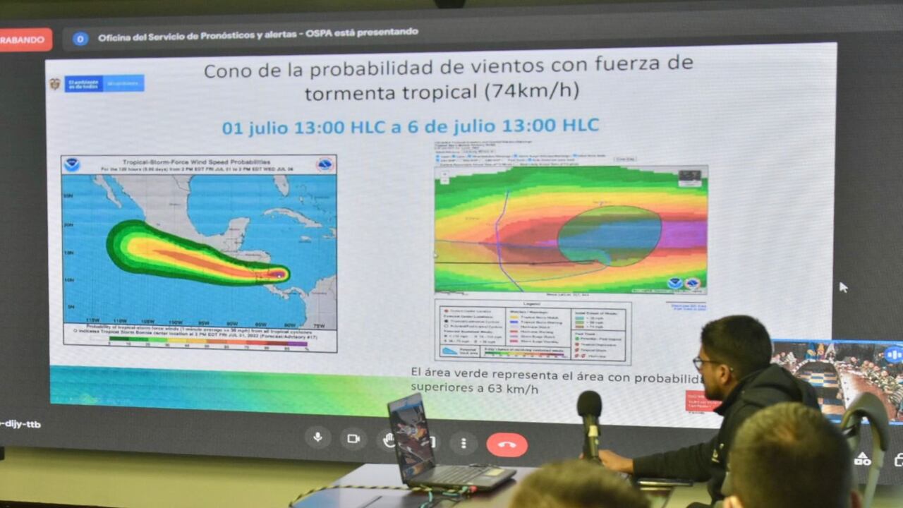 Finalizan en Colombia puestos de mando unificados por Tormenta Tropical Bonnie.