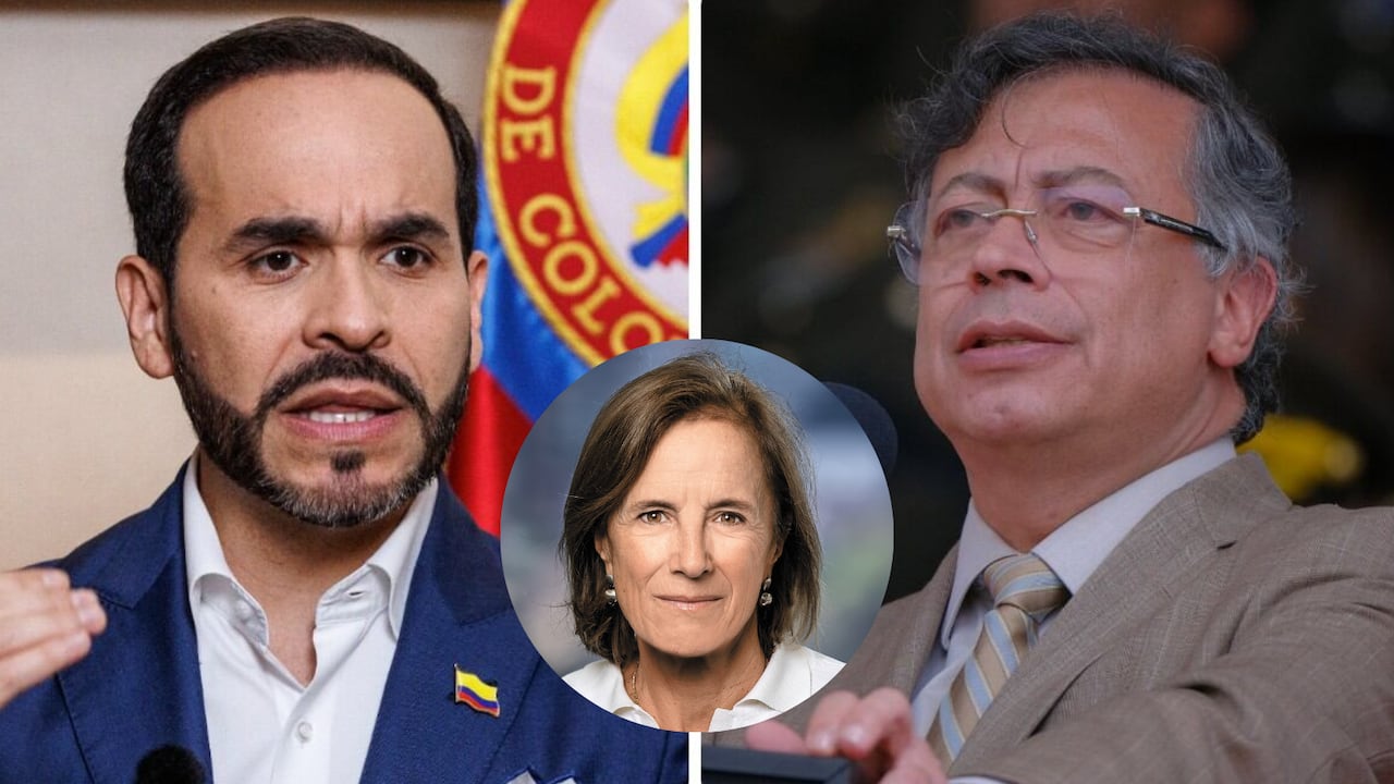 Abelardo De La Espriella, Salud Hernández-Mora y Gustavo Petro.