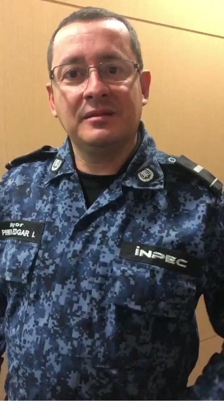 Mayor Edgar Iván Pérez, nuevo director de la cárcel La Modelo de Bogotá.