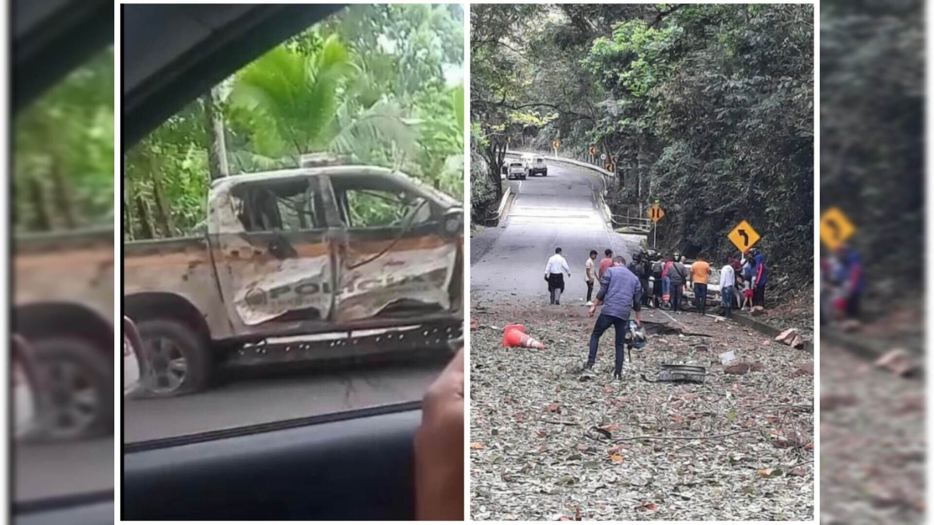 El ataque fue con explosivos y ráfagas de fusil el cual se registró por varios minutos.