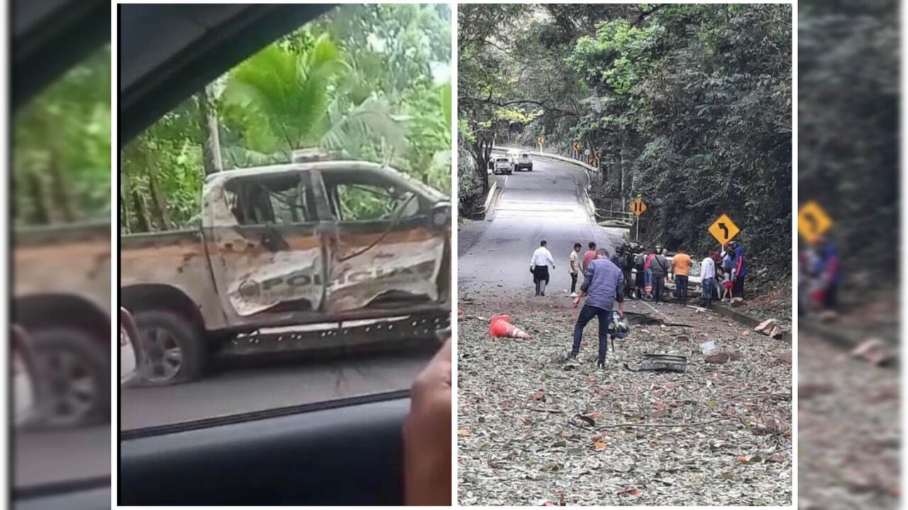 El ataque fue con explosivos y ráfagas de fusil el cual se registró por varios minutos.