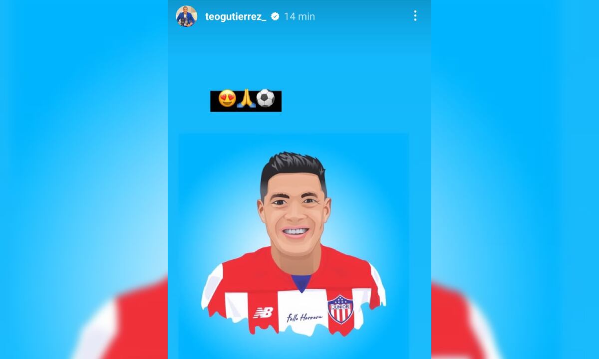 Teófilo Gutiérrez. Foto: Instagram Teófilo Gutiérrez.
