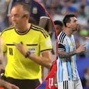 Discusión entre Lionel Messi y el juez, João Pinheiro durante el Mundial 2026