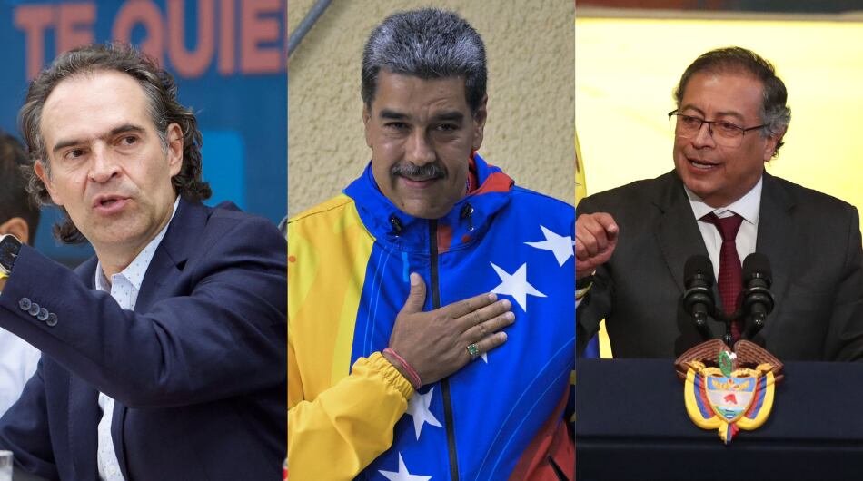 Federico Gutiérrez, Nicolás Maduro y Gustavo Petro.