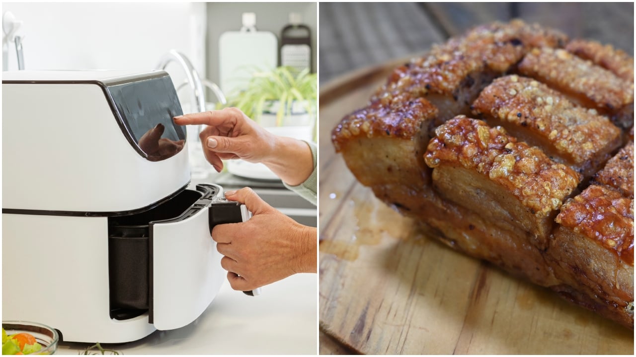 Chicharrón en freidora de aire.