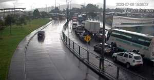 Movilidad reducida por accidente de tránsito en la calle 80 en Bogotá