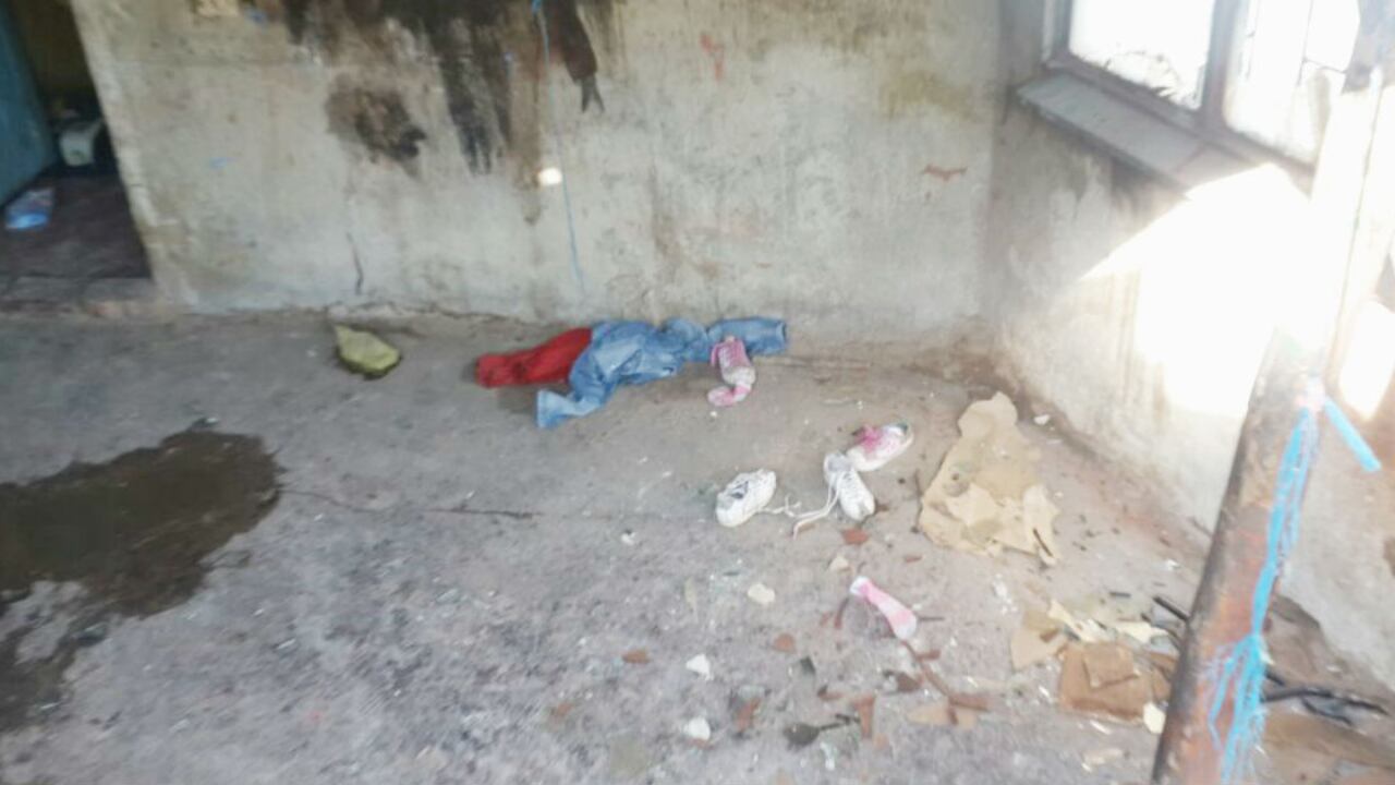 En estas condiciones residian los niños de maltratados en un casa de Ciudad Bolívar.