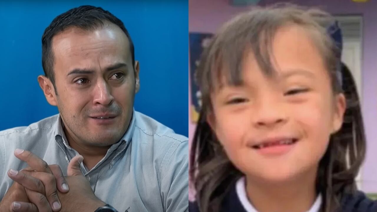 Manuel Afanador y su hija Valeria Afanador, quien fue encontrada muerta después de 18 días desaparecida en Cajicá.