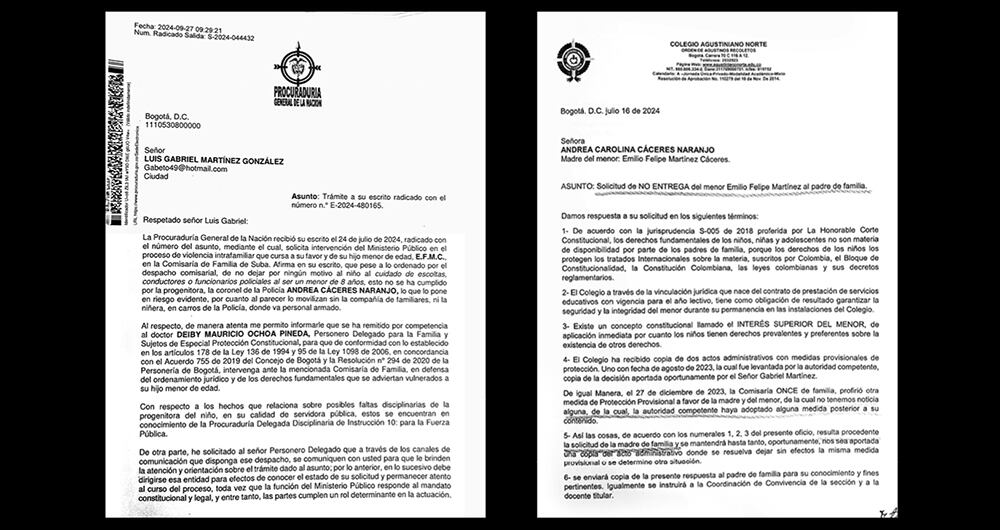 Documento utilizado como prueba. 