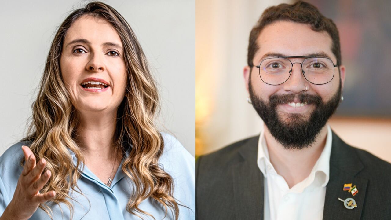 Paloma Valencia y Moisés Ninco, embajador de Colombia en México.