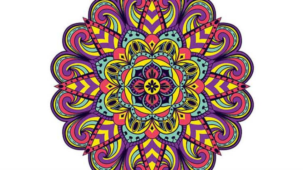 Mandala significa círculo y es una técnica copiada de los hinduistas y budistas.