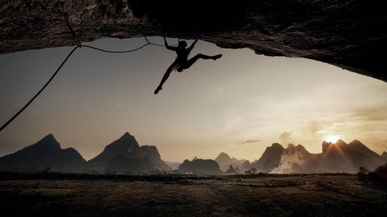 Montaña Blanca en Yangshuo, provincia de Guilin, China.