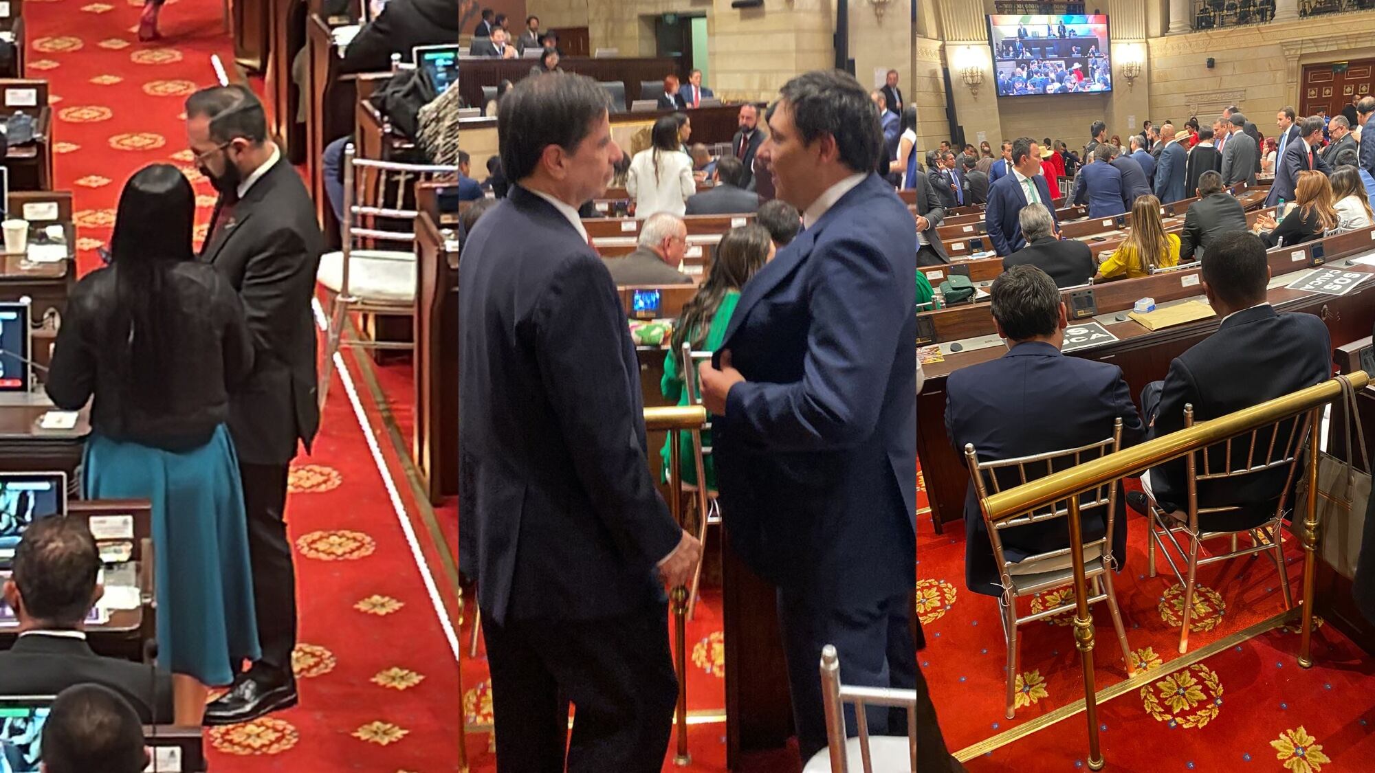 Ministros presentes en la elección de mesa directiva de Cámara.